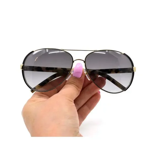 MARC JACOBS 66/S GOLD/BLACK GREY AVIATOR AUTHENTIC SUNGLASSES - Picture 9 of 10